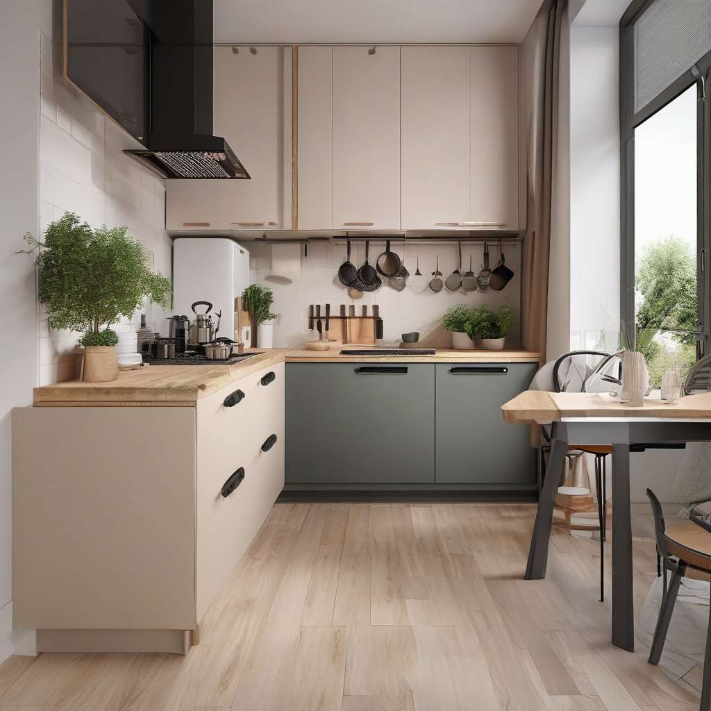 Дизайн кухни в малогабаритной квартире