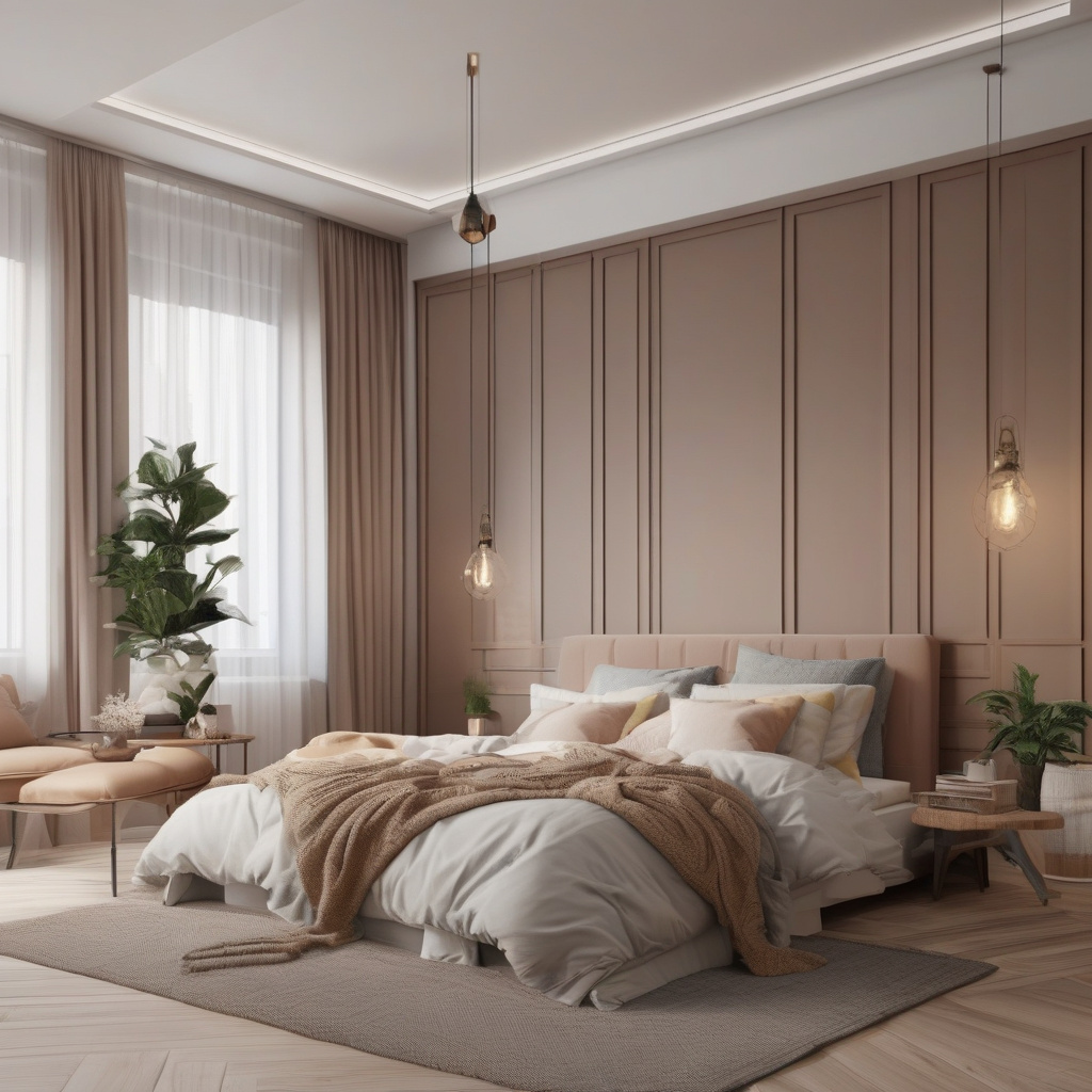 Дизайн спальни: цвет, текстиль, свет